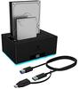 Icy Box Raidsonic IB-127CL-U3, 2x 2,5/3,5 HDD/SSD dokk, must