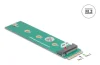 Adapter Delock 64343, M.2 Key A+E to M.2 Key M, roheline