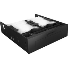 Icy Box RaidSonic IB-5251, kinnitusraam 2x2,5 + 1x3,5 HDD/SSD, must