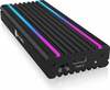 Icy Box Raidsonic IB-1824ML-C31, M.2 NVMe SSD korpus RGB valgustusega