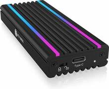 Icy Box Raidsonic IB-1824ML-C31, M.2 NVMe SSD korpus RGB valgustusega