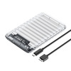 Orico 2139U3-V1, 2,5 tolli HDD/SSD, läbipaistev