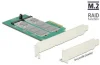 PCIe x4 kontroller DeLOCK 89536, 2x M.2 B-Key, RAID