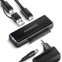Adapter Axagon ADSA-FPX, USB-C 10Gbps SATA 6G, 2.5/3.5 SSD/HDD