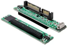 IDE-SATA keitik Delock 61987, must/roheline