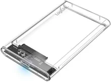 2,5″ HDD/SSD korpus LogiLink UA0409, läbipaistev