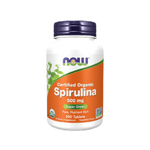 Spirulina Now Organic 500 mg, 200 tabletti