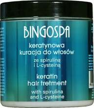 Taastav juuksehooldusvahend BingoSpa Keratin Spirulina and L-Cysteine Treatment, 250 ml