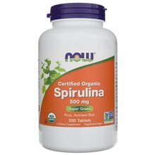 Now Foods spirulina 500 mg, 500 tabletti