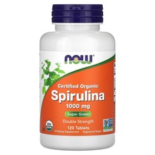 Now Foods spirulina 1000 mg, 120 tabletti