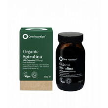 One Nutrition orgaanilised spirulina kapslid, 100 kapslit
