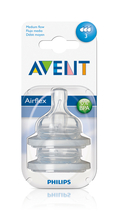 Pudelilutt Philips Avent Anti-Colic, keskmine vool, SCY763/02, 3 kuud+, 2 tk