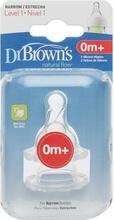 Lutid Dr. Browns 302, I tase, silikoon, kitsas kael, 0-3 kuud, 2 tk