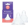 Lansinoh eriti aeglase vooluga lutid Extra Slow Flow Natural Wave, XS, 0m+, 2 tk