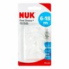 Lutipudel NUK 721265 FC+, silikoon, 6-18 kuud, 2 tk