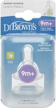 Lutipudeli lutt Dr. Browns 313, tase IV, silikoon, kitsas kael, 9+ kuud, 2 tk
