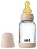 BIBS klaasist lutipudel aeglase vooluga lutiga, 120 ml, Blush.