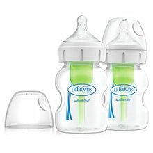 Pudelid Dr. Browns OPTIONS+, laia kaelaga, 150 ml, 2 tk