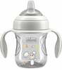 Õppimistass Chicco Transition Cup, hall, 200 ml