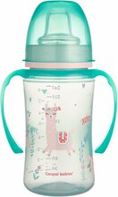 Õppimistass Canpol Babies EasyStart 35/208, eksootilised loomad, 240 ml, roheline
