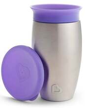 Roostevabast terasest õppetass Munchkin Miracle 360 05190901, lilla, 296 ml