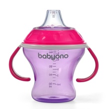 Mittelekkiv tass BabyOno Natural Nursing 1456/02, roosa, 180 ml