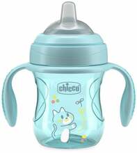 Õppimistass Chicco Transition Cup, 200 ml, sinine, 4 kuu+
