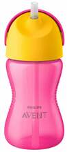 Õppimiskõrrega tass Philips Avent SCF798/02 Bendy, roosa, 300 ml