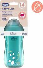 Õppimiskruus Chicco Active Cup 698125, türkiis, 266 ml