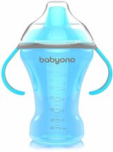 Lekkekindel tass BabyOno 1457 Natural Nursing, sinine, 260 ml