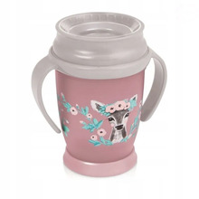 Õppimistass Lovi 1/604 Wild Soul 360 Girl, roosa, 250 ml