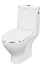 Põrandapealne WC-pott Cersanit Compact 666 MODUO CO 010 aeglaselt sulguva kaanega, 655 x 355 x 785 mm