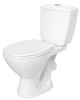 Põrandale paigaldatav WC-pott Cersanit Compact 206 Kaskada koos kaanega