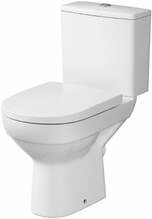 Põrandapealne WC-pott Cersanit City New Clean On koos kaanega, 365 x 670 mm