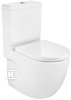 Põrandale paigaldatav WC-pott Roca Meridian Rimless universaalse väljalaskega, 370 x 600 mm, valge