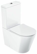 Kombineeritud wc-pott Ravak Elegant RimOff X01872 SC kaanega, valge läikiv