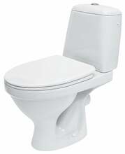 Põrandale paigaldatav WC-pott Cersanit Eko Compact 010 koos kaanega, 3/6 l
