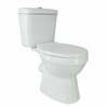 WC-pott põrandapealne Econom, kaanega, horisontaalne äravool, 385 x 660 mm, 3/6 L