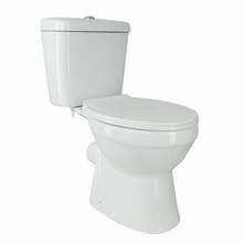 WC-pott põrandapealne Econom, kaanega, horisontaalne äravool, 385 x 660 mm, 3/6 L