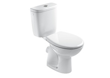 Põrandale paigaldatav WC-pott Jika Euroline-N koos kaanega, 355 x 670 mm, valge