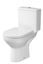 Pőrandapealne WC-pott Cersanit Compact 601 CITY NEW 010 aeglaselt sulguva kaanega, 650 x 360 x 755 mm, valge