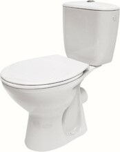 Põrandapealne WC-pott Cersanit Compact 640 aeglaselt sulguva kaanega, 370 x 625 x 755 mm