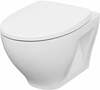 Seinale paigaldatav WC-pott Cersanit Moduo Clean On, kaanega, 355 x 370 mm