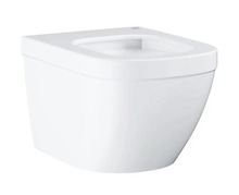 Riputatav WC-pott Grohe Euro Ceramic Compact Rimless 39206000, ilma kaaneta, 374 x 490 mm, valge