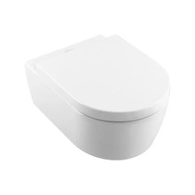 Riputatav WC-pott Villeroy & Boch Avento 5656HR01, SoftClose kaanega, alpi valge