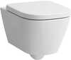 Riputatav wc-pott Laufen Meda Rimless H8661100000001, Soft Close kaanega, 360 x 540 mm, valge