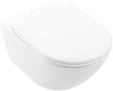 Riputatav WC-pott Villeroy & Boch Universo TwistFlush 4670T901, SoftClose kaanega, valge