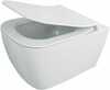Seinapealne wc-pott Deante Hiacynt Rimless, aeglaselt langeva kaanega, 345 x 520 mm