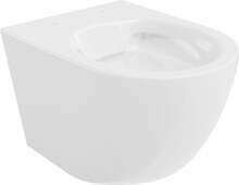 Seinale paigaldatav WC-pott Mexen Lena Rimless, valge, kaaneta, 360 x 480 mm