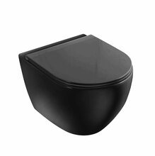 Seinapealne WC-pott Vento Hugge Rimless, Duroplast Soft Close kaanega, 360 x 490 mm